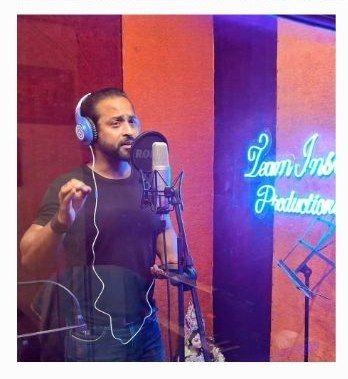 Rashed Hossain hosting in the podcast studio